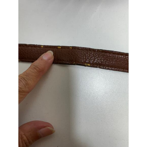 Franco Sarto  town Leather Cross Body Zippered Handbag Purse Boho Adjustable - Picture 9 of 14